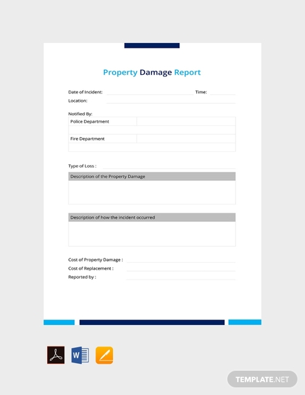 property damage report