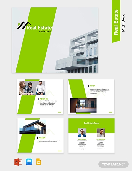 real estate pitch deck template