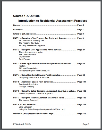 residential assessment practices