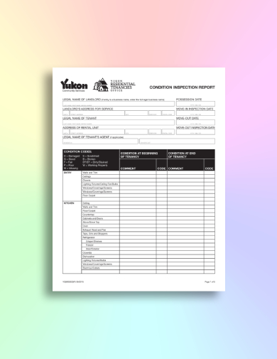 residential housing rental inspection report