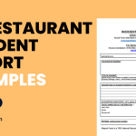 Restaurant Incident Report Examples