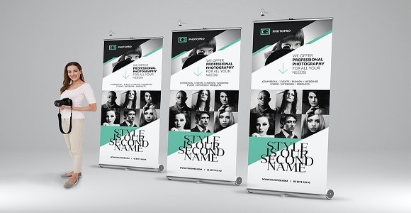 Pull up banner template pdf