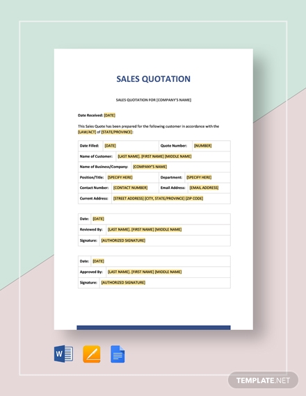 Sales Quotation Template2