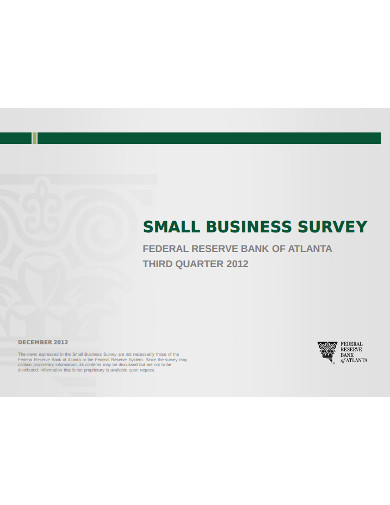 small business survey