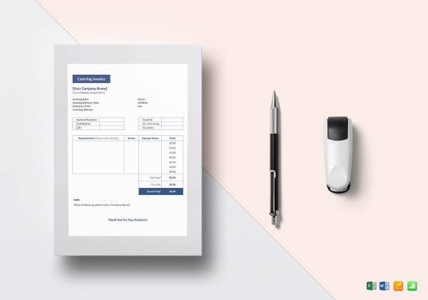 standard catering invoice1