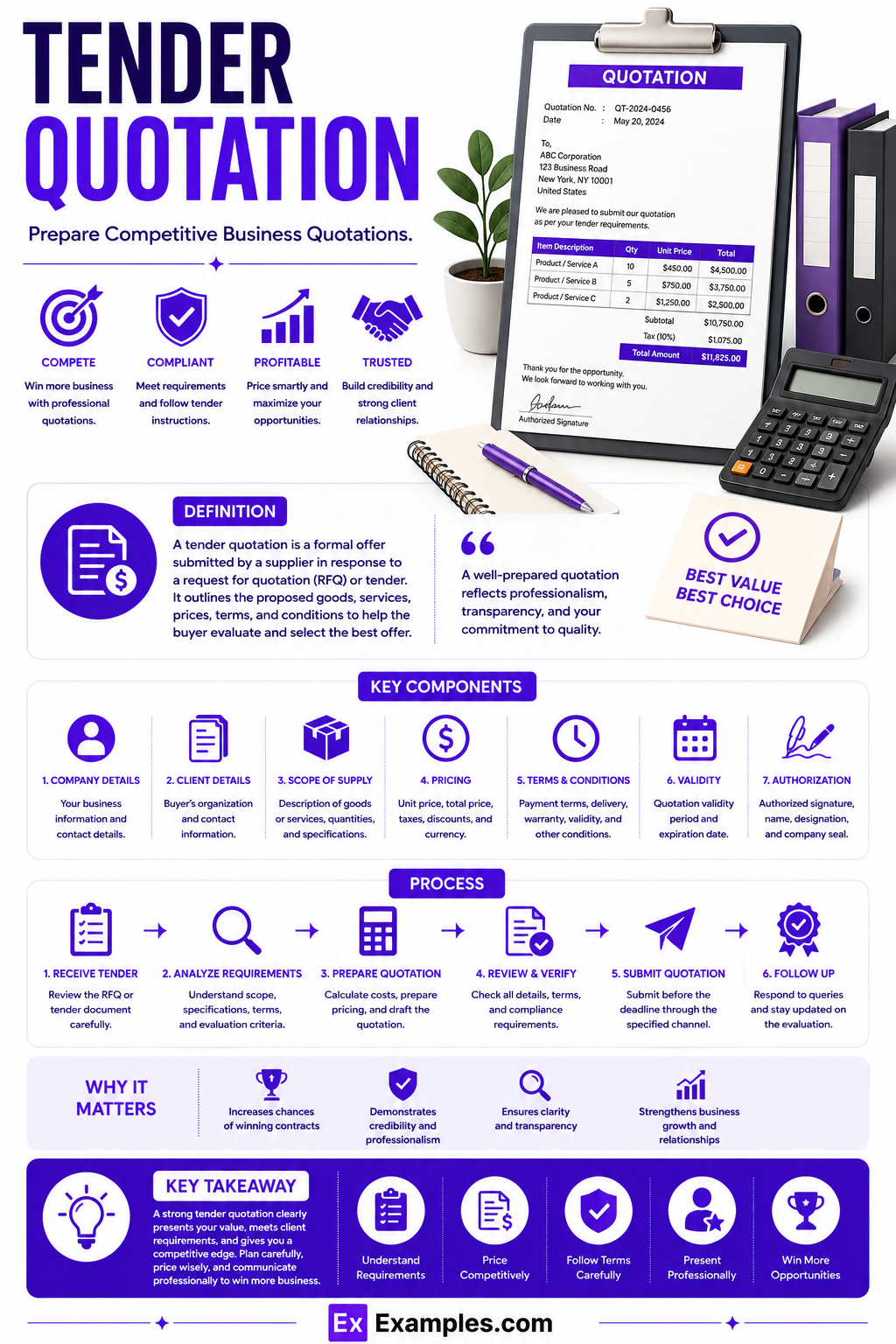7+ Tender Quotation Examples to Download