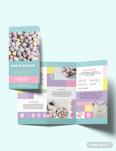 trifold easter brochure