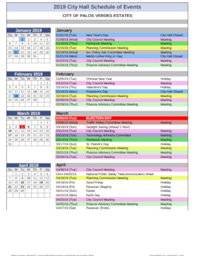 Schedules & Events