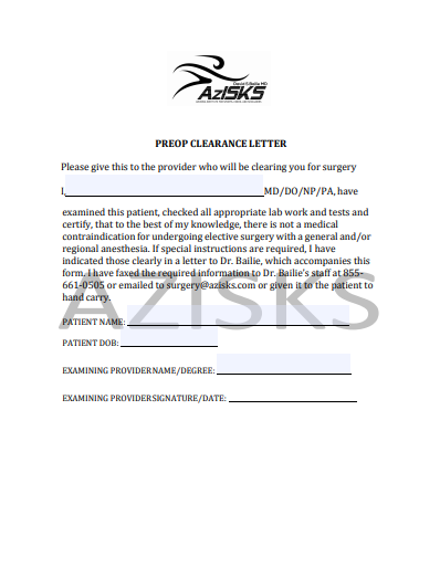 preop clearance letter