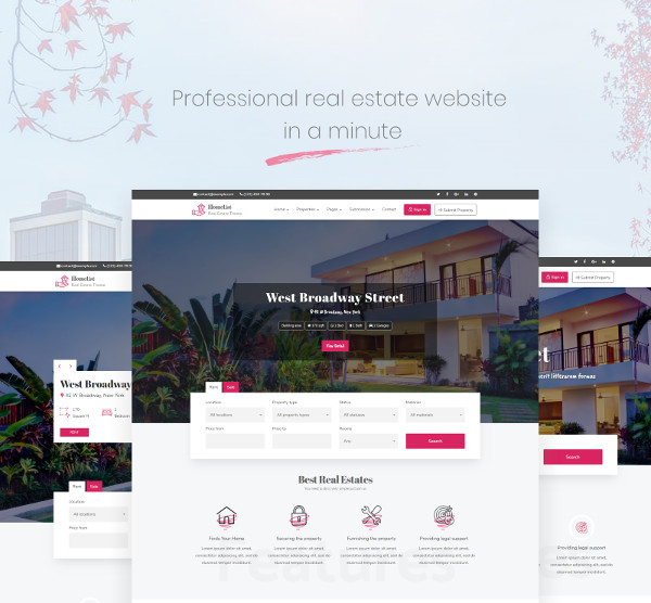 Best Real Estate site 18+ Examples, HTML