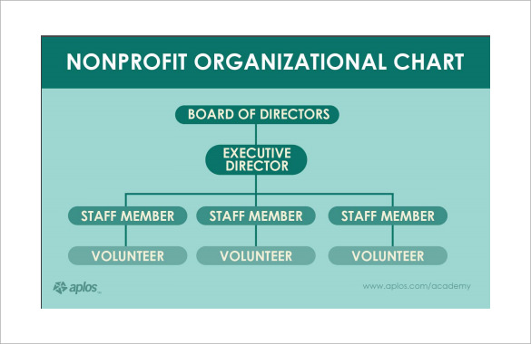 non profit organizational chart template