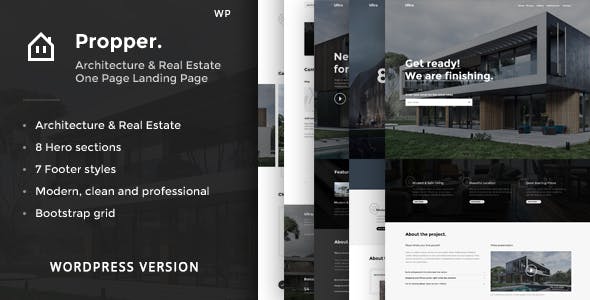 12. Professional Real Estate Property Website Example Template