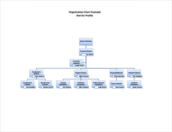 Small Non Profit Organizational Chart