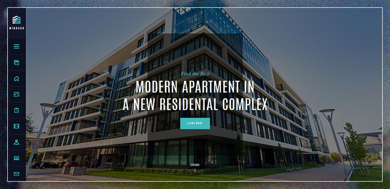 9. Colorful Apartment Complex Single Property Theme