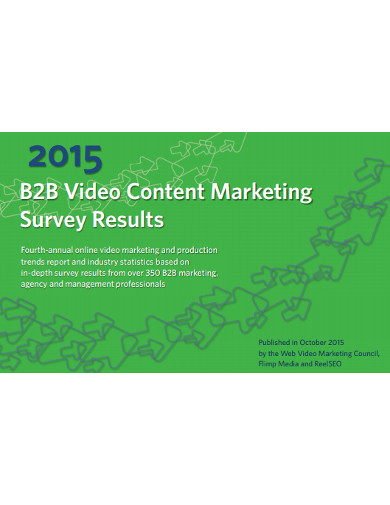 b2b video content marketing survey