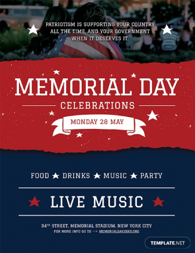 Memorial Day Poster - 10+ Examples, Format, Pdf | Examples