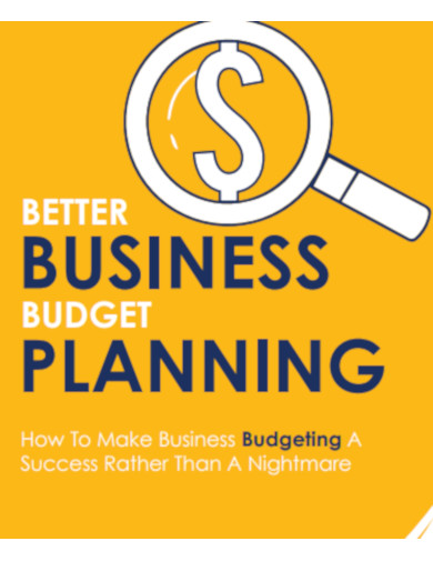 better business budget planning