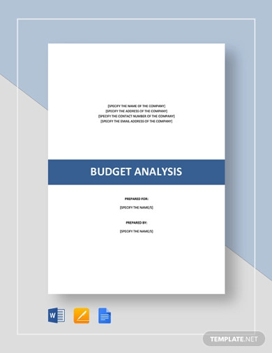 budget analysis template