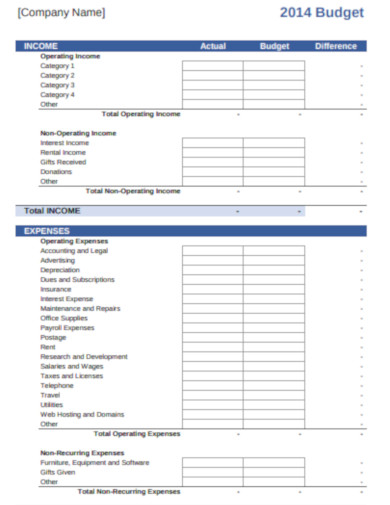 Business Budget - 20+ Examples, Format, Pdf | Examples