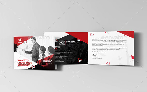 business event invitation card template