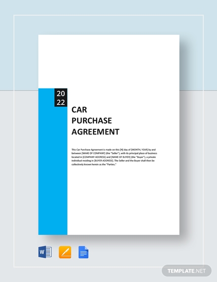 car purchase agreement 