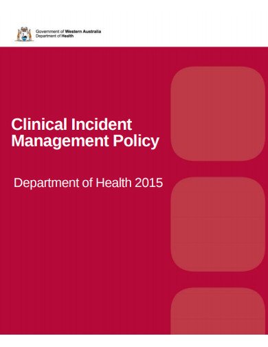 Clinical Incident Management Policy