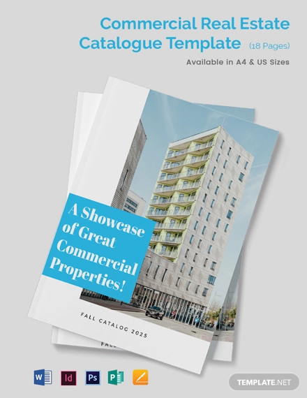 commercial real estate catalogue template
