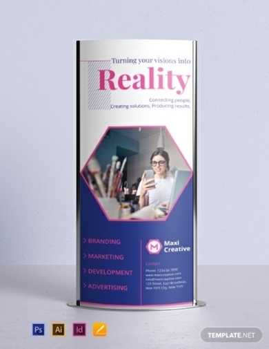 creative agency roll up banner template
