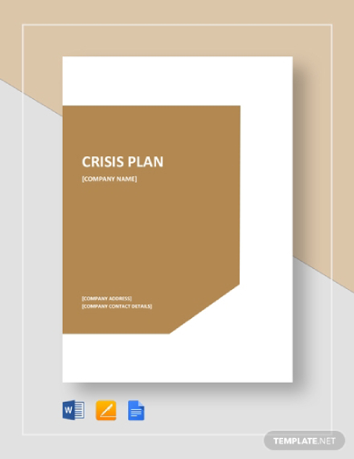 Crisis plan sample Template