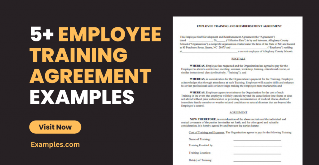 Employee Training Agreement Examples
