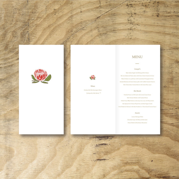 Event Menu Design