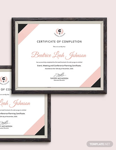 event planning certificate 
