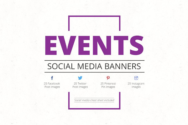 events social media banners