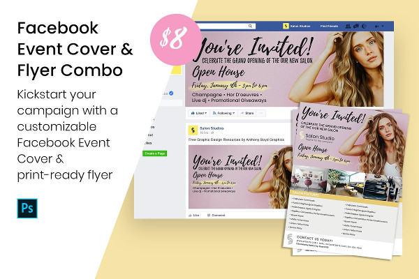 facebook event cover print flyer
