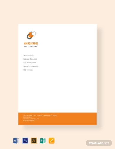 free business marketing letterhead template