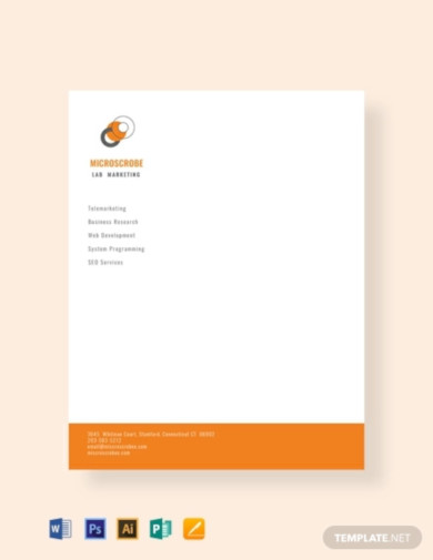 Free Business Marketing Letterhead Template