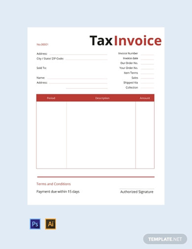 free commercial tax invoice template