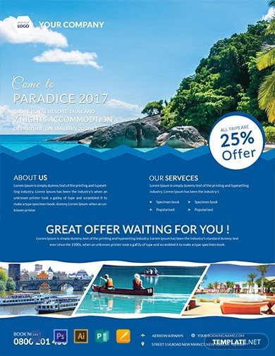 vacation flyers templates in microsoft word