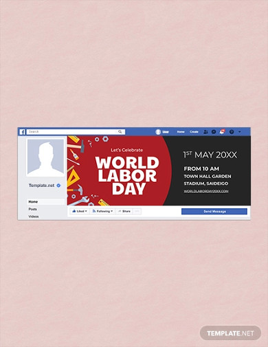 Free Labor Day Facebook Event Cover Template