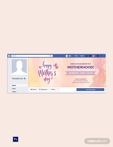free mothers day facebook event cover template