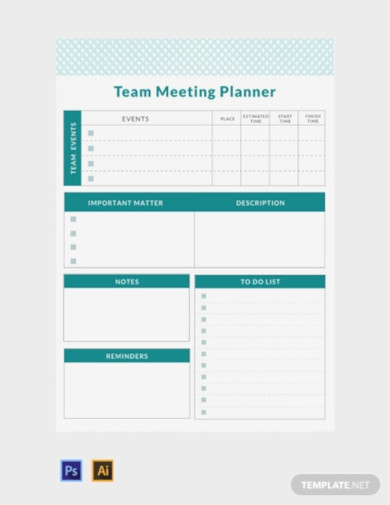 event planner template