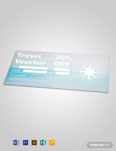 free travel discount voucher template