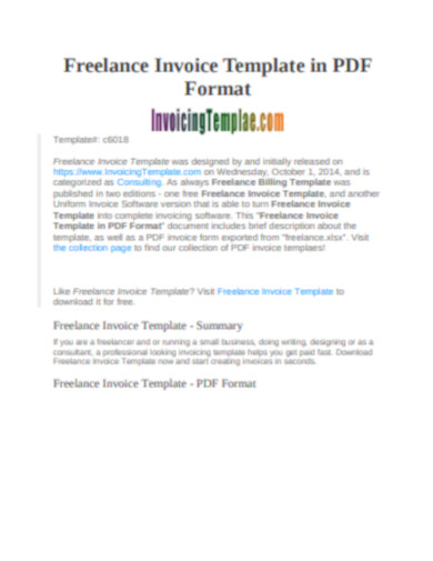 freelance invoice template in pdf