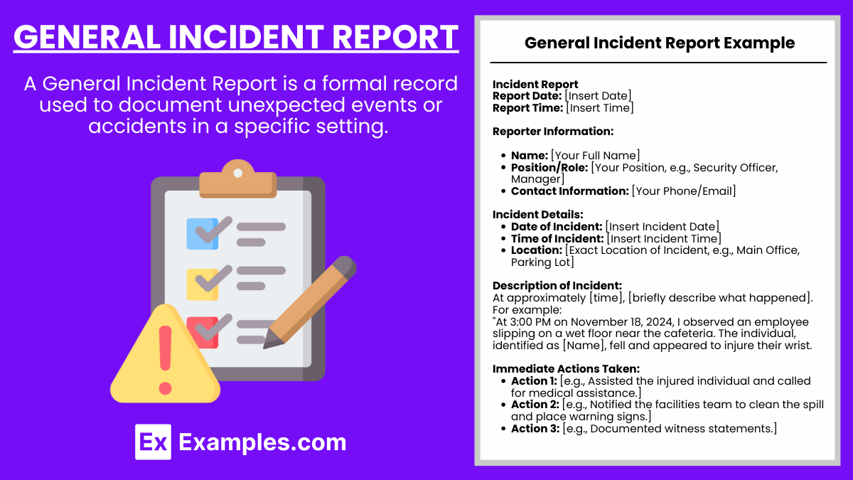 General Incident Report