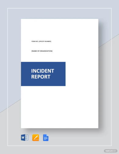 general incident report template