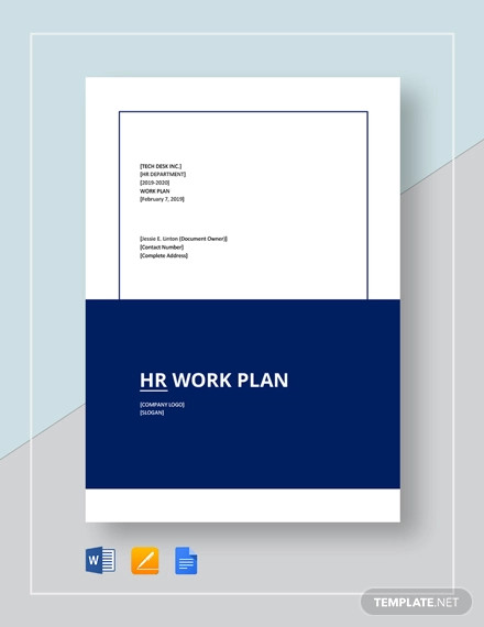 hr work plan template