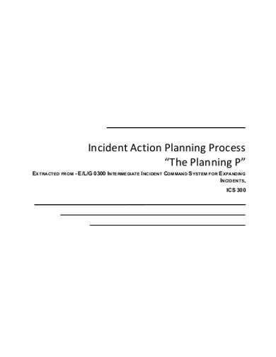 Incident Action Plan Template Fema