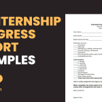 Internship Progress Report Examples