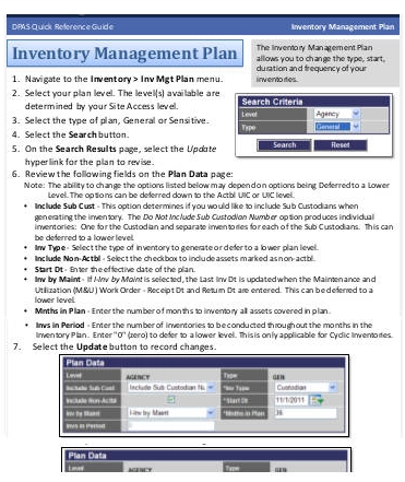inventory management plan template