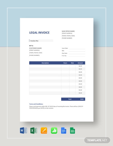 Legal Invoice Template